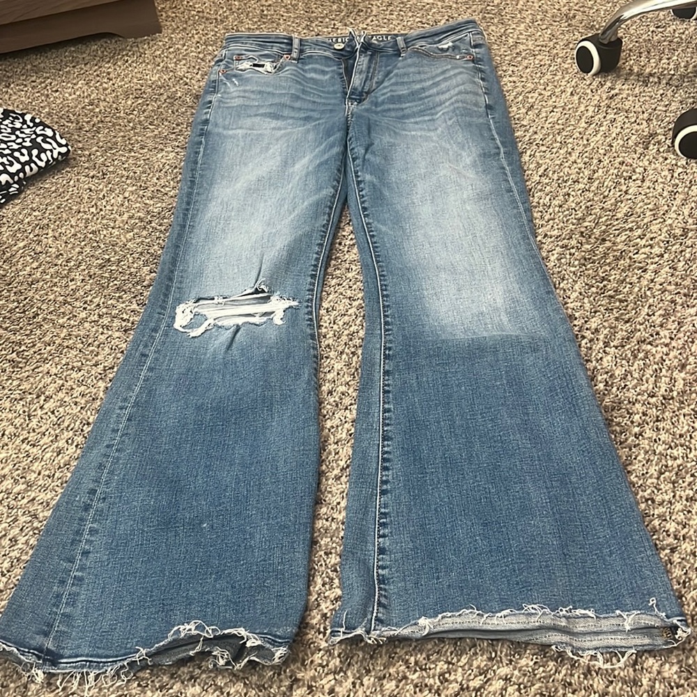 American Eagle size 8 stretchy flare denim
